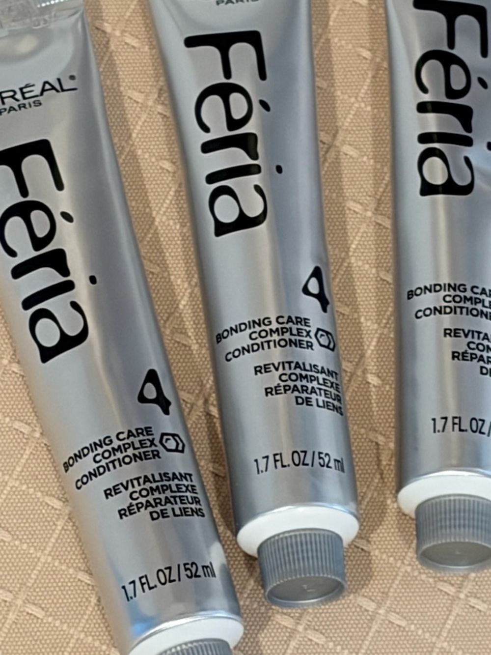 LOT of three (3) L'Oréal Paris Féria Bonding Care Complex Conditioner 1.7 oz - Picture 2 of 4